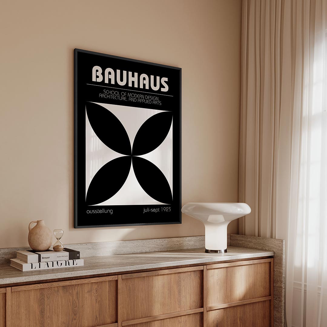 – geometrische Bauhaus poster in staand formaat