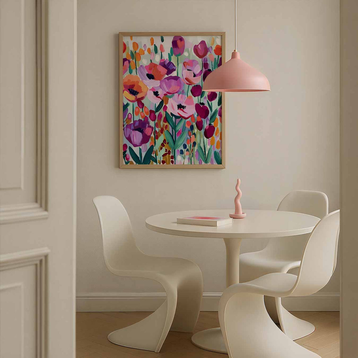 Bloemenpracht – Streetart wandkunst als portret poster