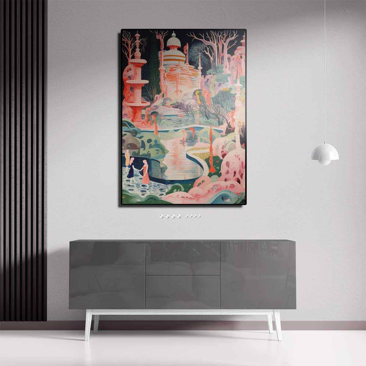 Magische Droomwereld – staand kunstwerk voor modern interieur