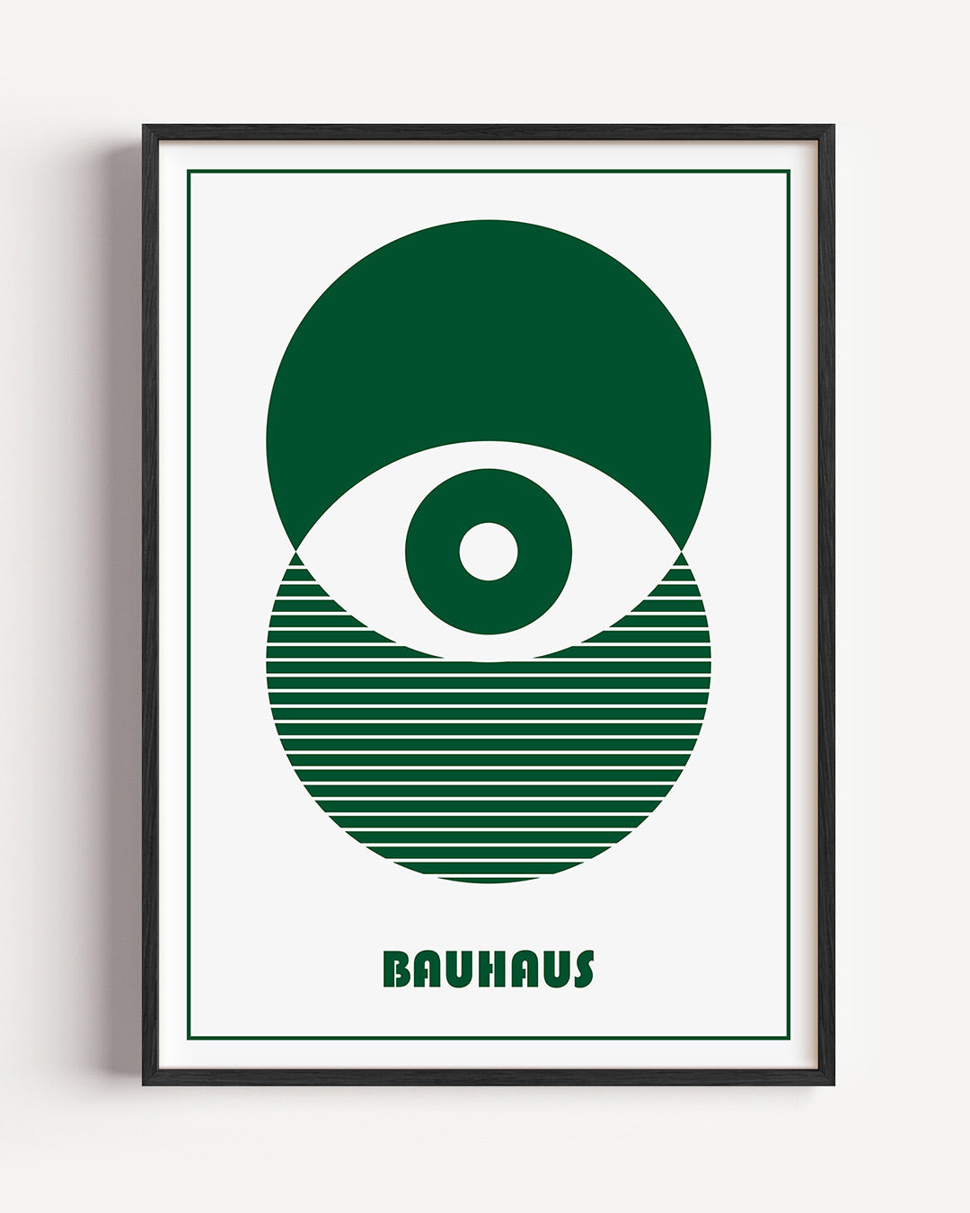 Cirkel en lijnen – staande Bauhaus poster als wanddecoratie