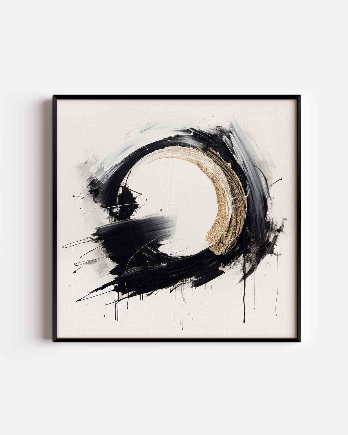 Abstracte cirkel – zacht abstracte vierkante poster als wanddecoratie