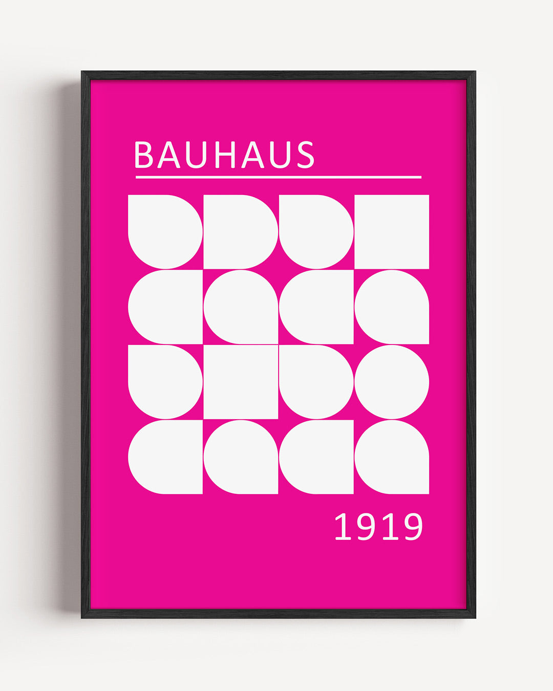 Vormen en vlakken – staande Bauhaus poster als wanddecoratie