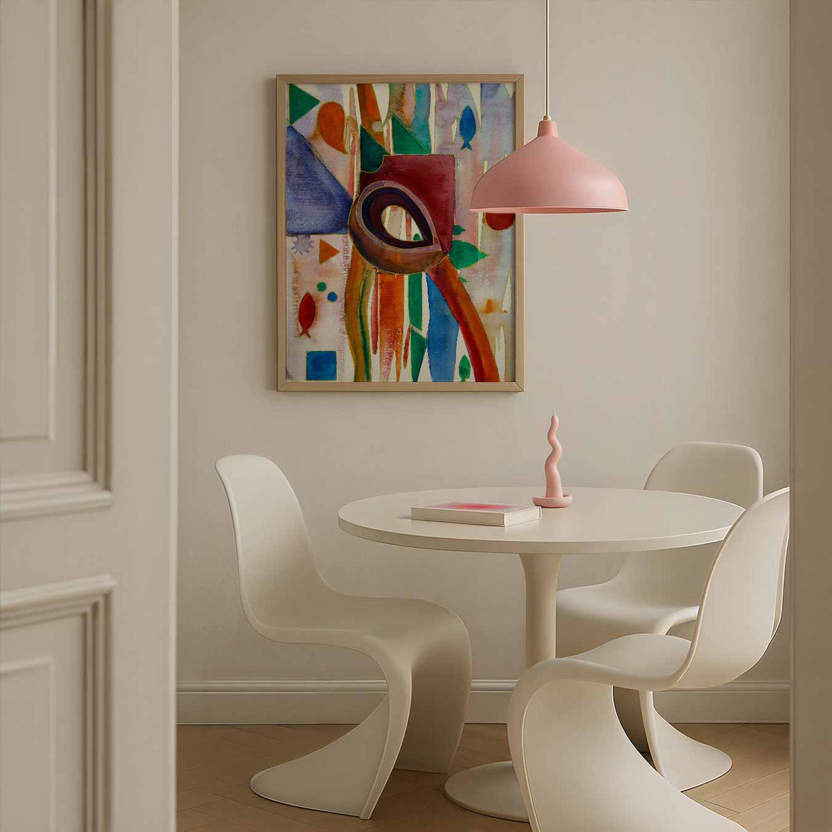 Kleurrijke Abstracte Kunstposter – Streetart wandkunst als portret poster