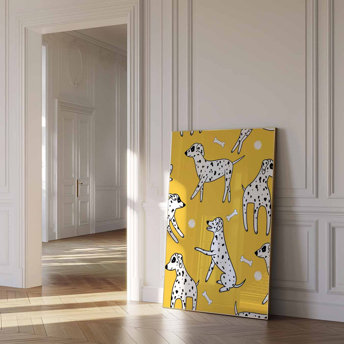 Dalmatiër Dromen – dierenposter als moderne staande wanddecoratie
