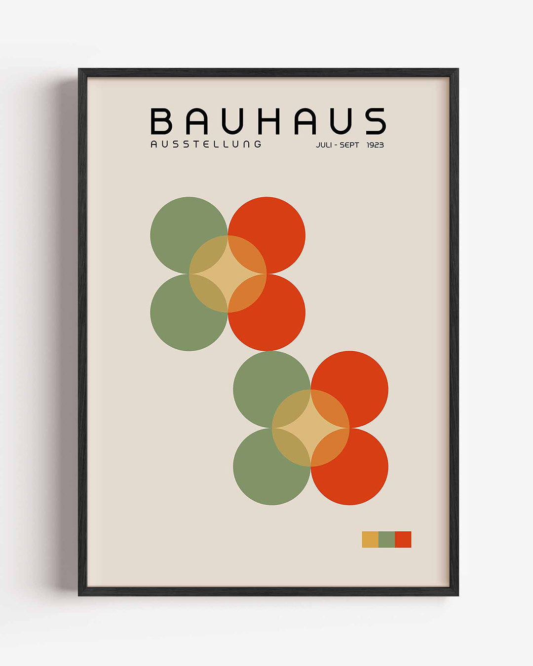 Abstracte – staande Bauhaus poster als wanddecoratie