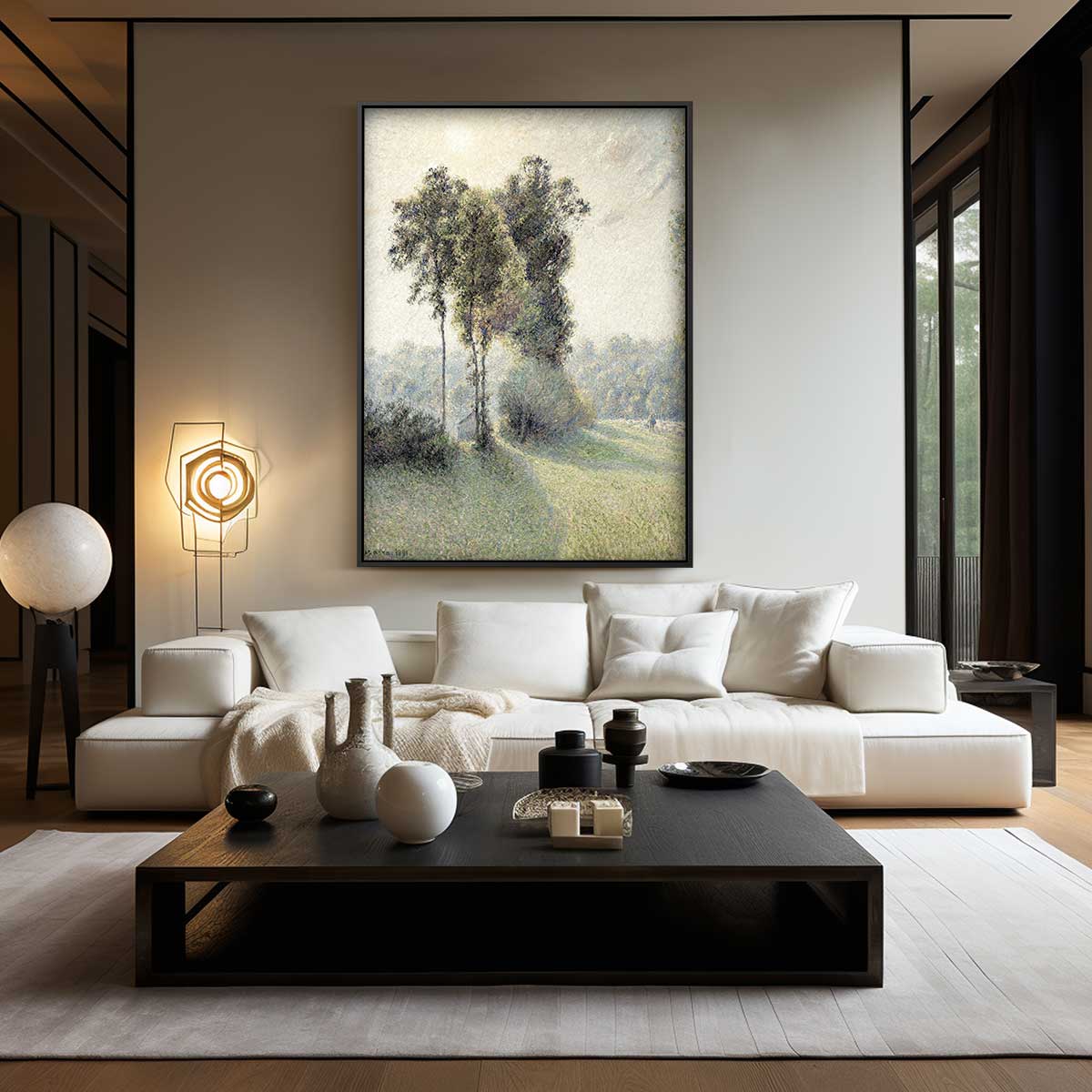 Zonovergoten Landschap – staand kunstwerk voor modern interieur