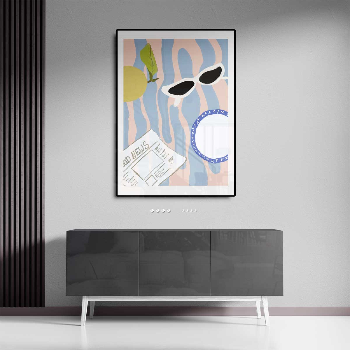 Zonnige Dag Invloeden – dibond kunstwerk als wanddecoratie