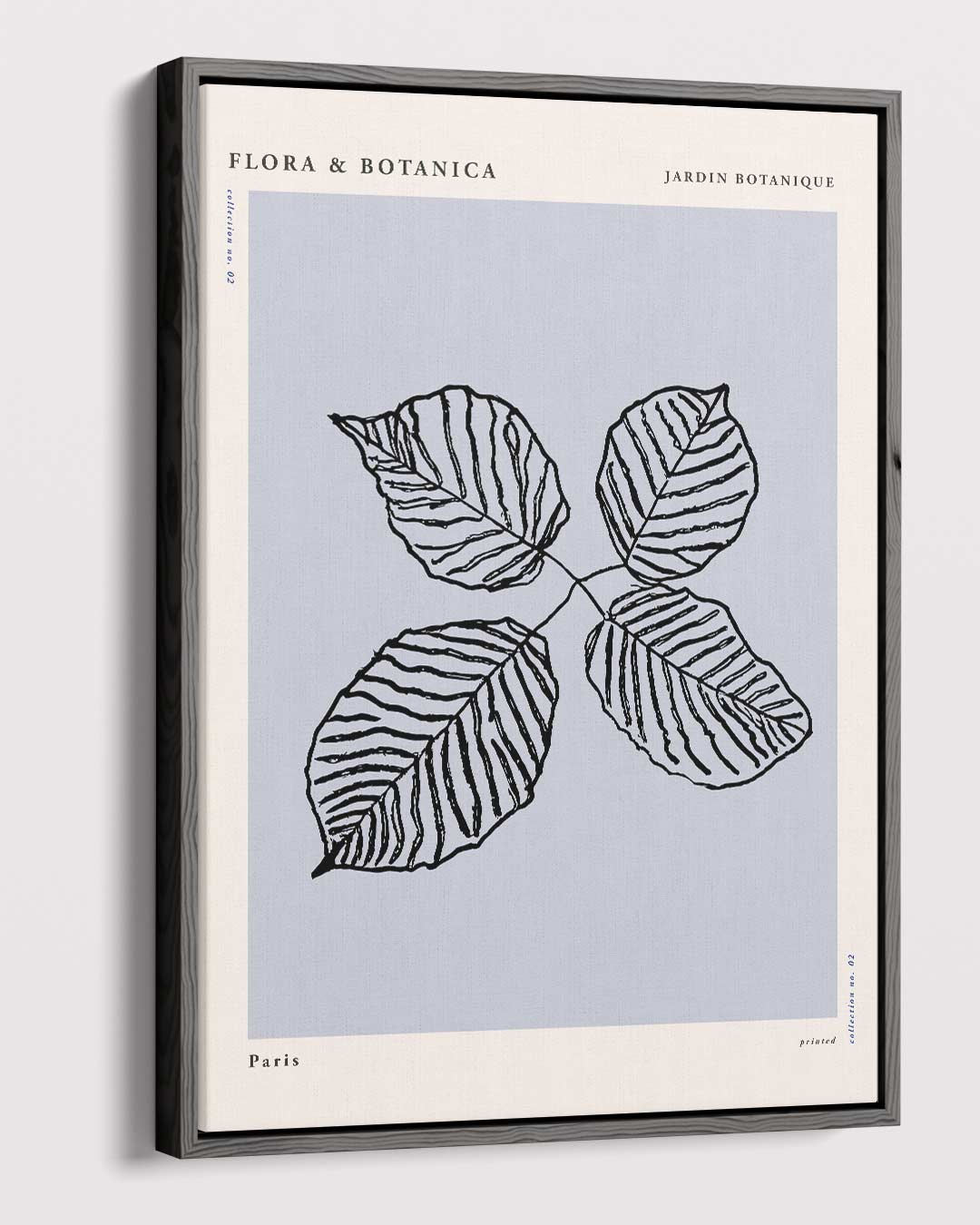 Botanische Bladeren Kunstprint – canvas wanddecoratie in portret formaat
