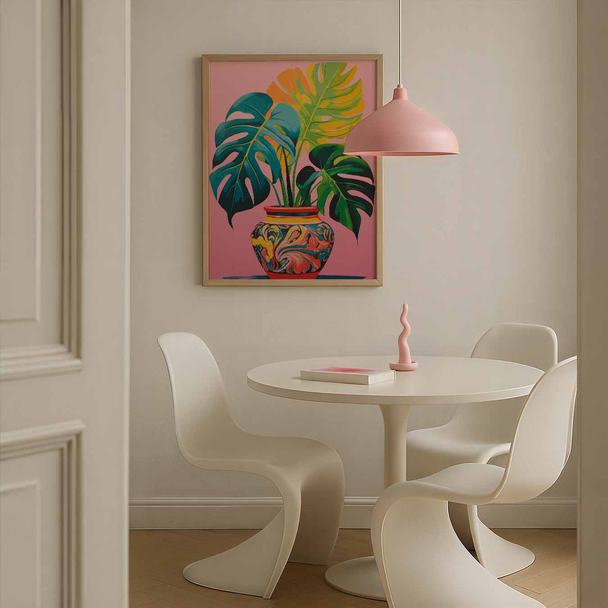 Stijlvolle Tropische Kunstposter – zomerse poster in staand formaat