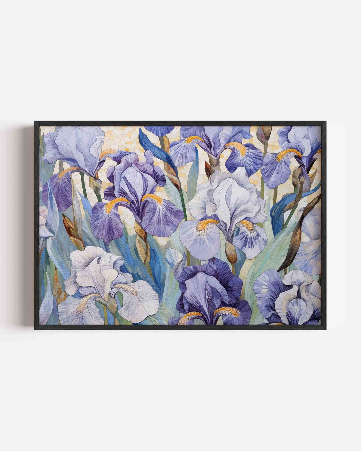 Paarse bloemen – bloemen landscape poster als wanddecoratie