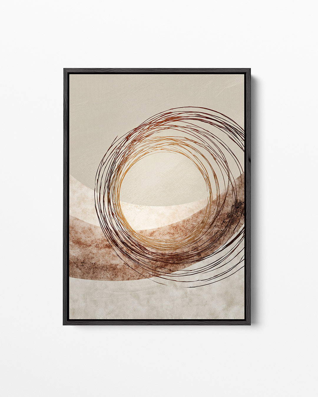 Cirkelvormige lijnen – staand wanddecoratie kunstwerk