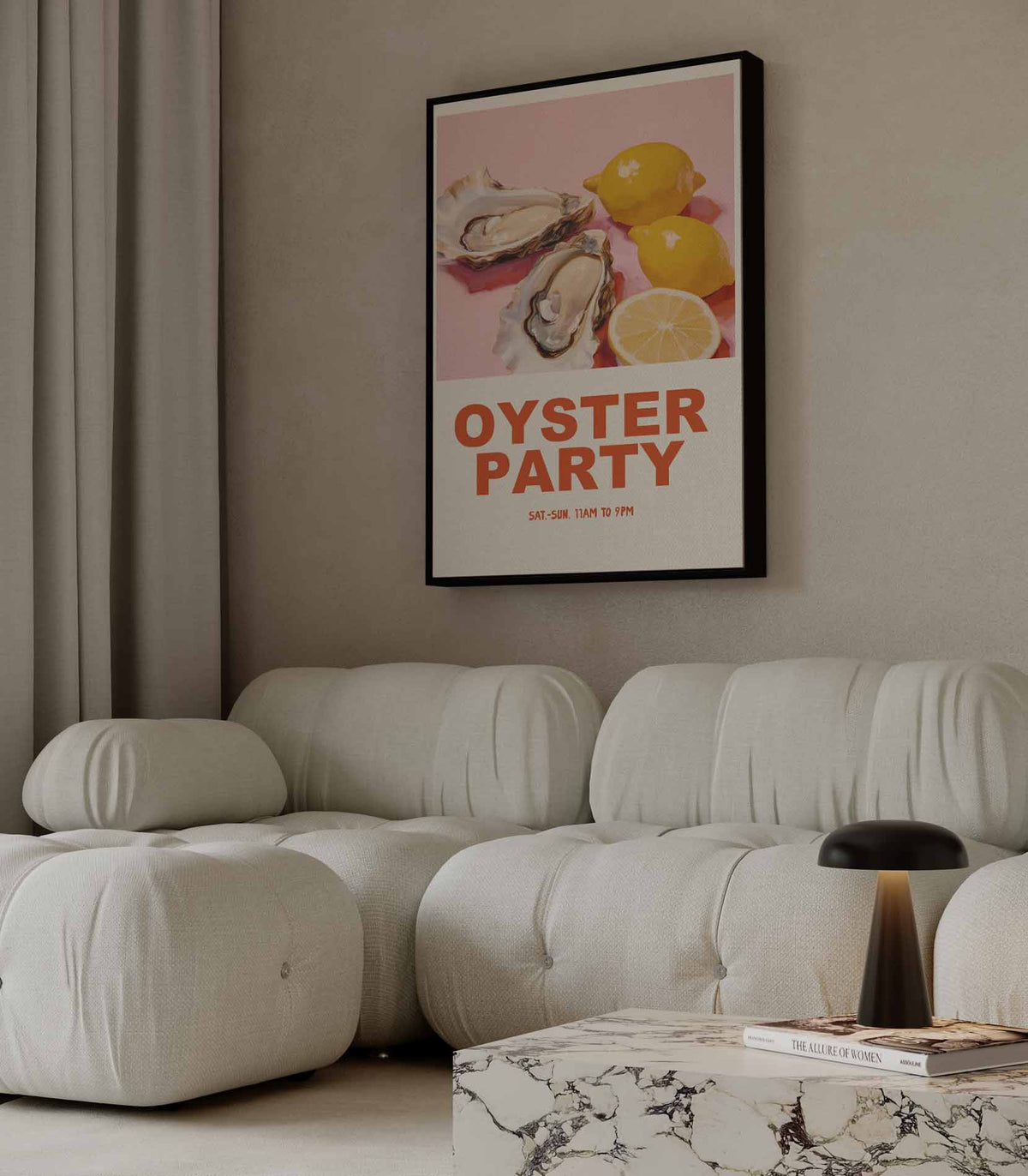 Oesterfeest Poster – portret wandkunst van WallArtistic