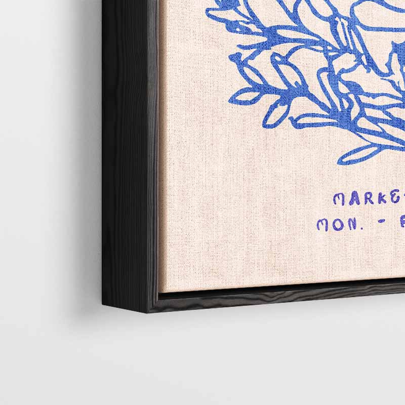 Bloemenmarkt Elegantie – plexiglas wanddecoratie in portret formaat
