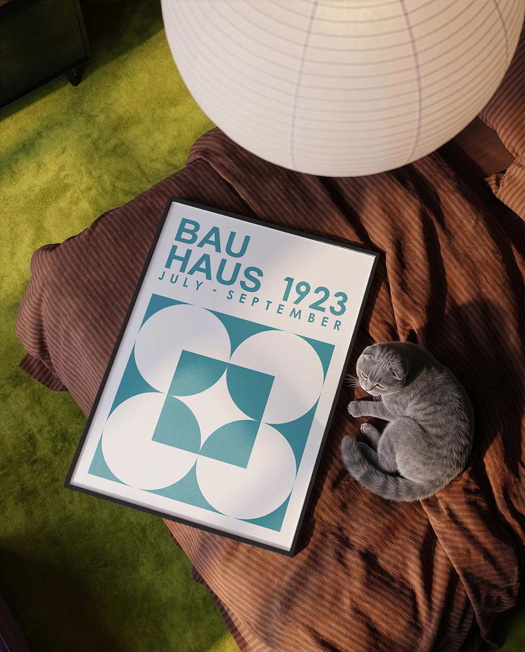 Vorm en kleur – moderne Bauhaus wandkunst als poster