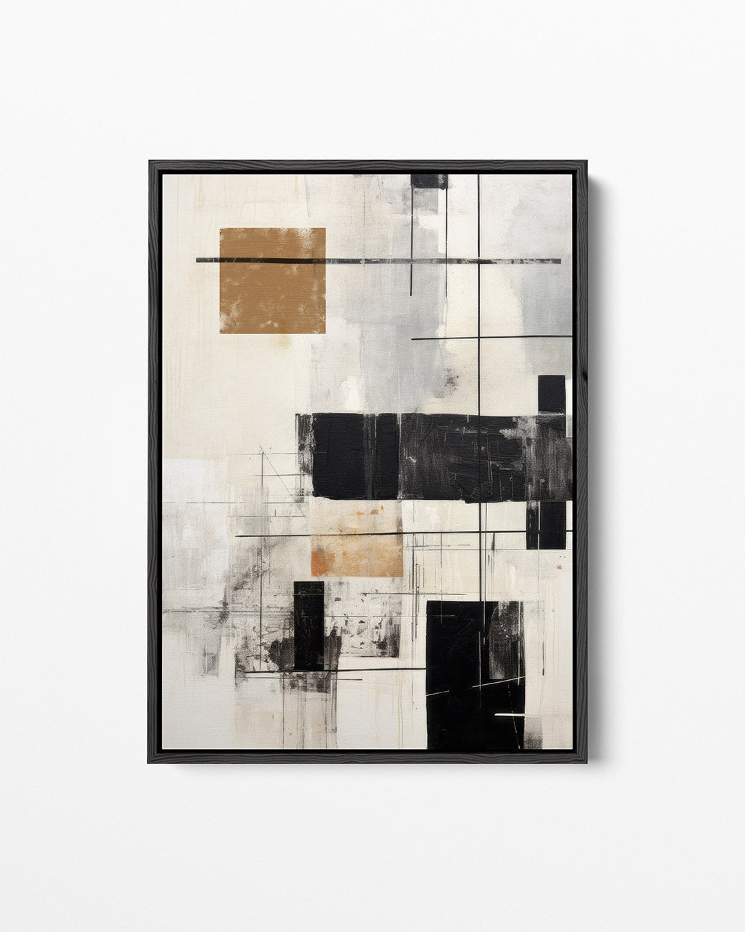 Geometrische compositie – staand wanddecoratie kunstwerk