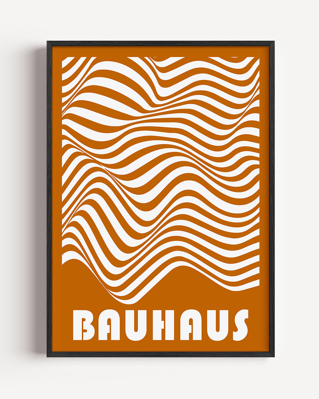 Golvend lijnenspel – staande Bauhaus poster als wanddecoratie