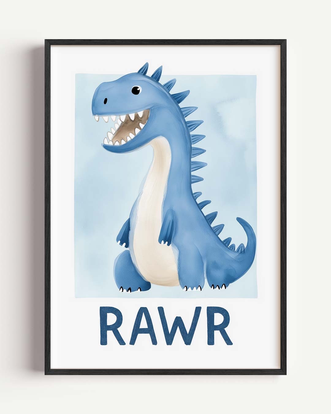 Dinosaur Poster "RAWR – kids portret poster als wanddecoratie