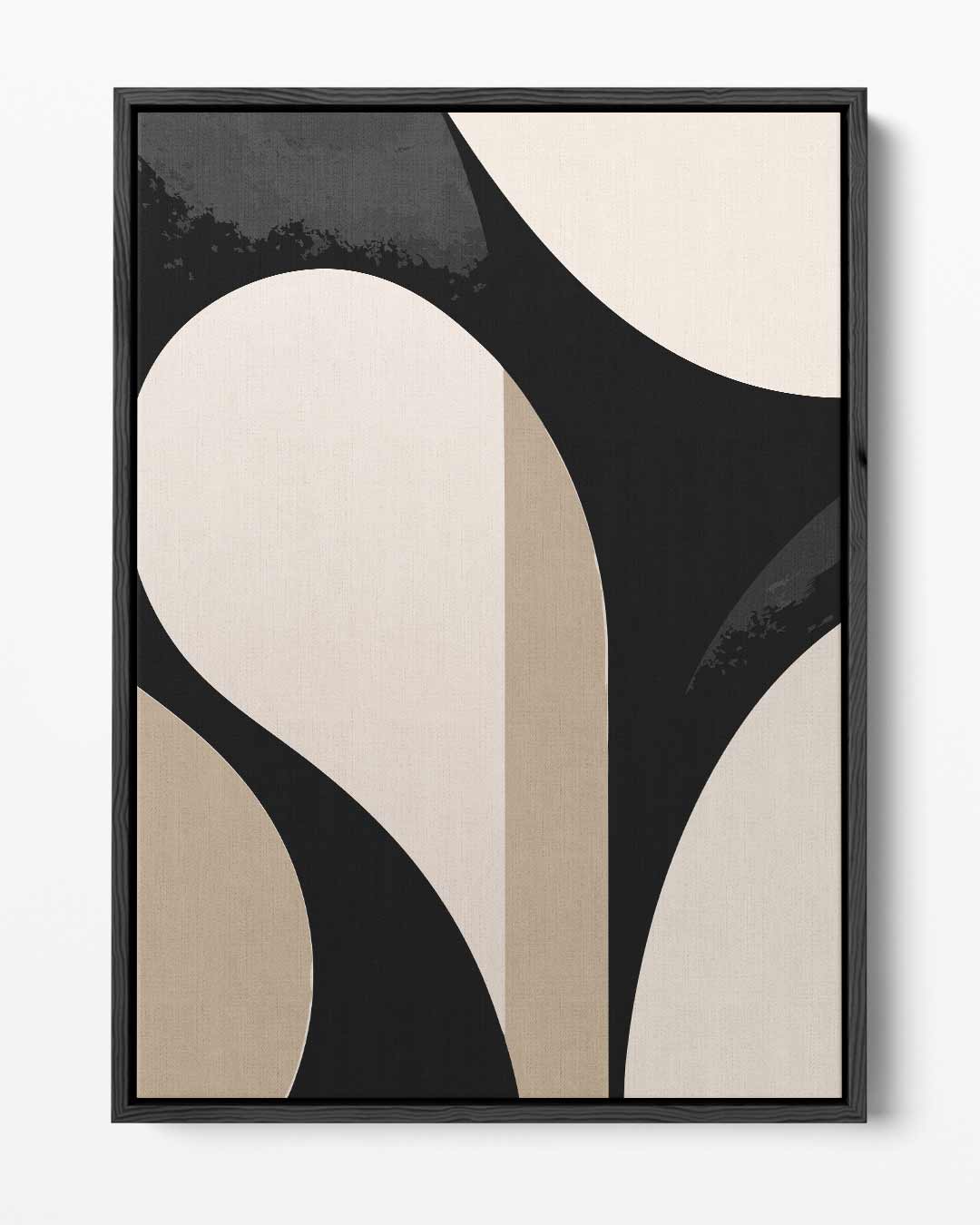 Elegante Abstractie in Beweging – portret kunstwerk als wanddecoratie