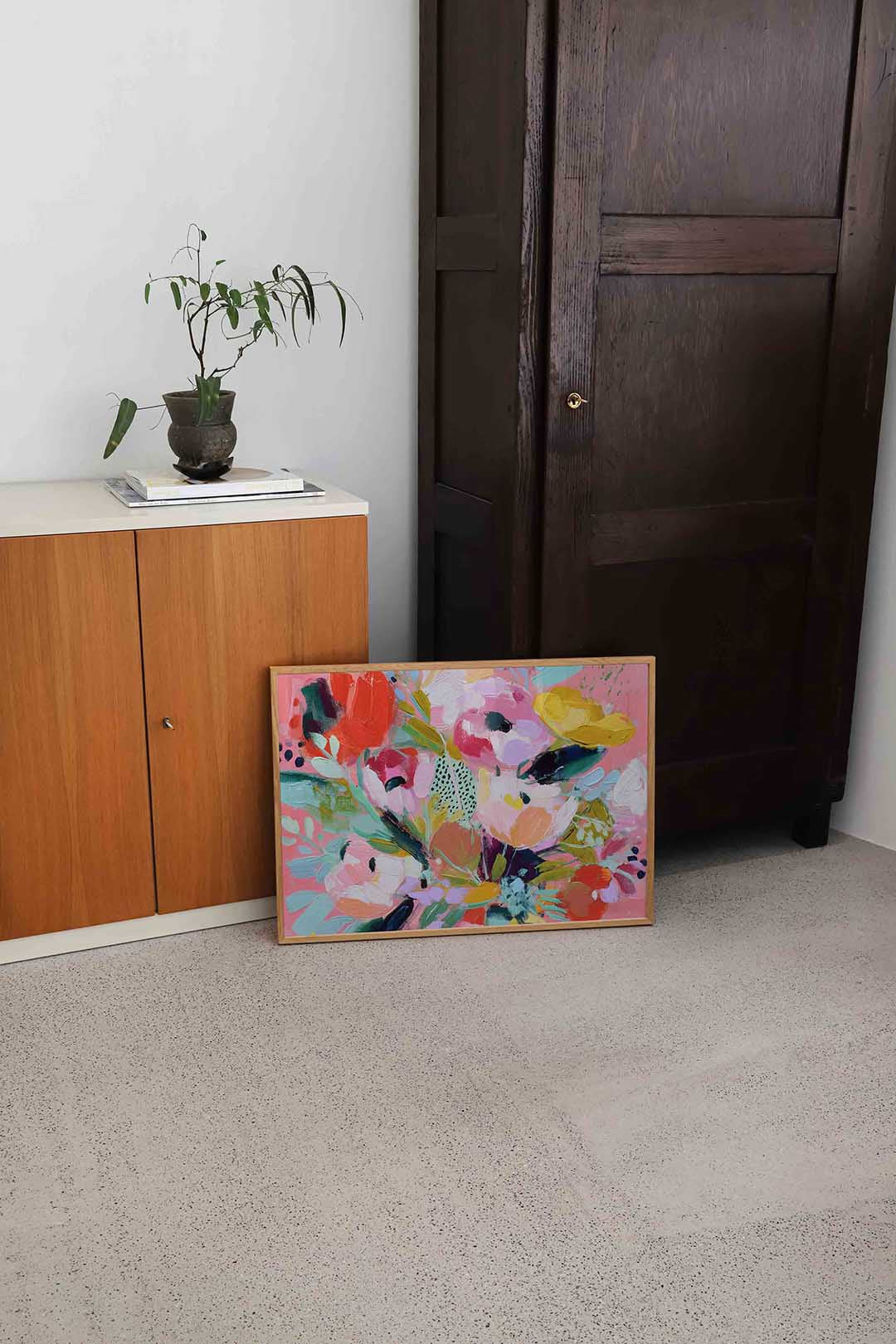 Bloemenexplosie – bloemen wandkunst als landscape poster