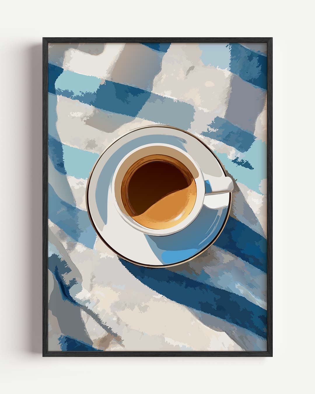 Ontspan Met Espresso – zomer portret poster als wanddecoratie