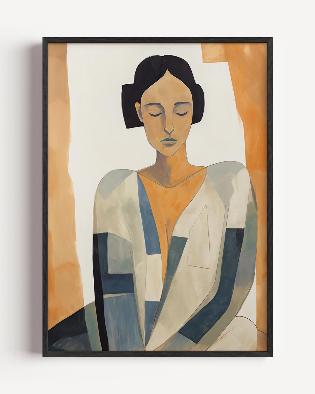 Dromerige Vrouwelijke Portretposter – vrouwelijk portret poster als wanddecoratie