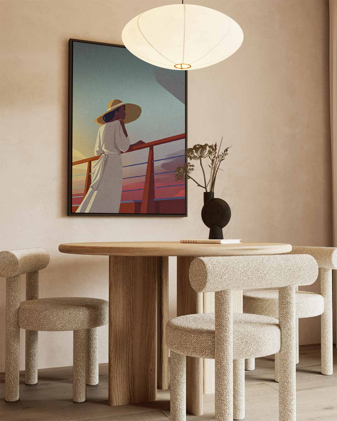 Zomerse Reflecties – staand kunstwerk voor modern interieur
