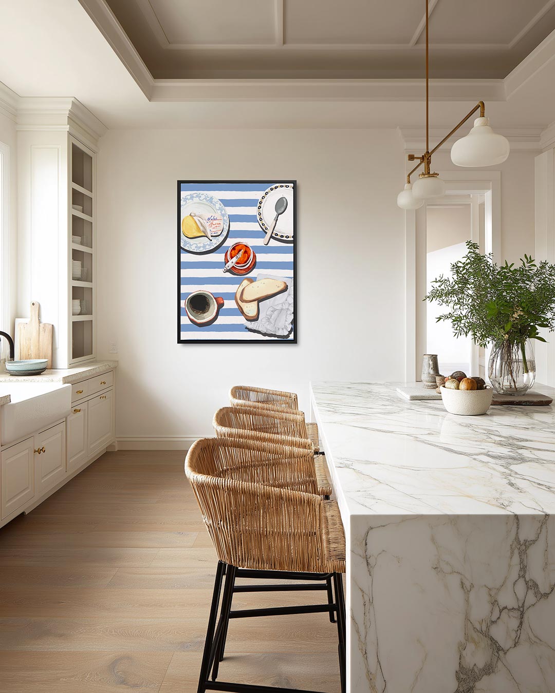 Ontbijt op tafel – staand wanddecoratie kunstwerk