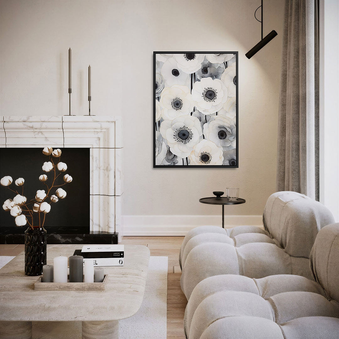 Bloemenpatroon – staand wanddecoratie kunstwerk