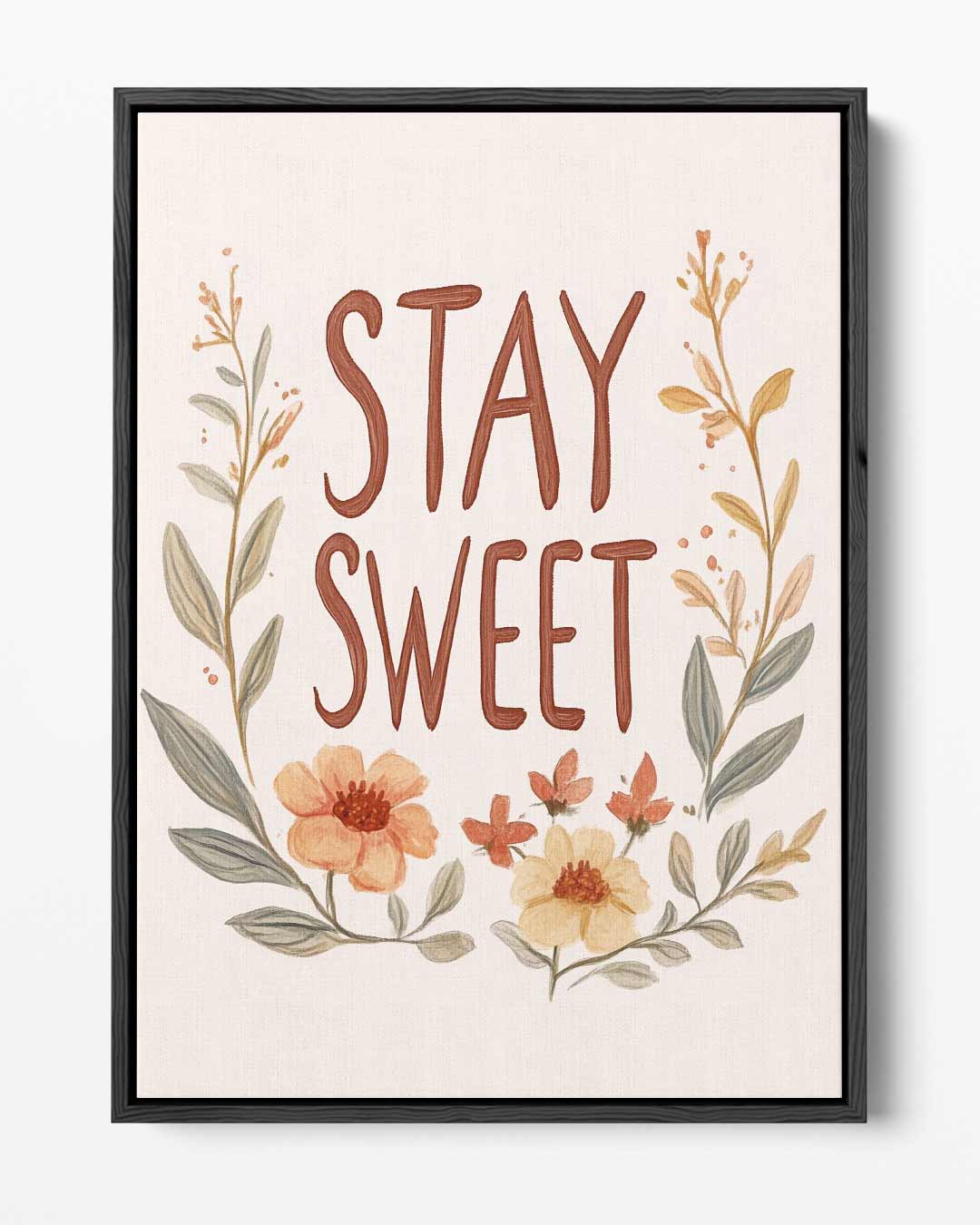 Stay Sweet Bloemenkunst – portret kunstwerk als wanddecoratie