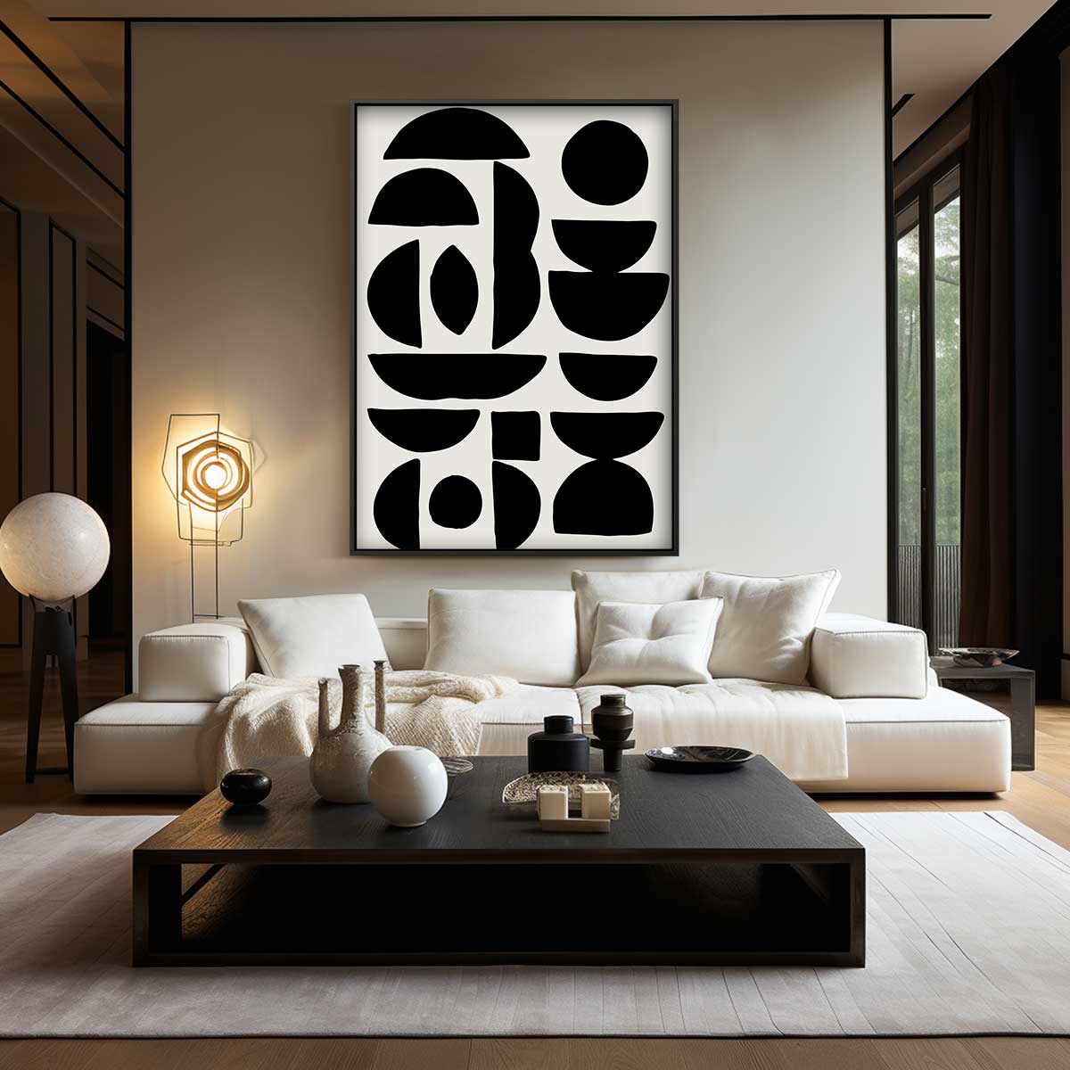 Abstracte Krachtpatronen – modern portret kunstwerk van WallArtistic