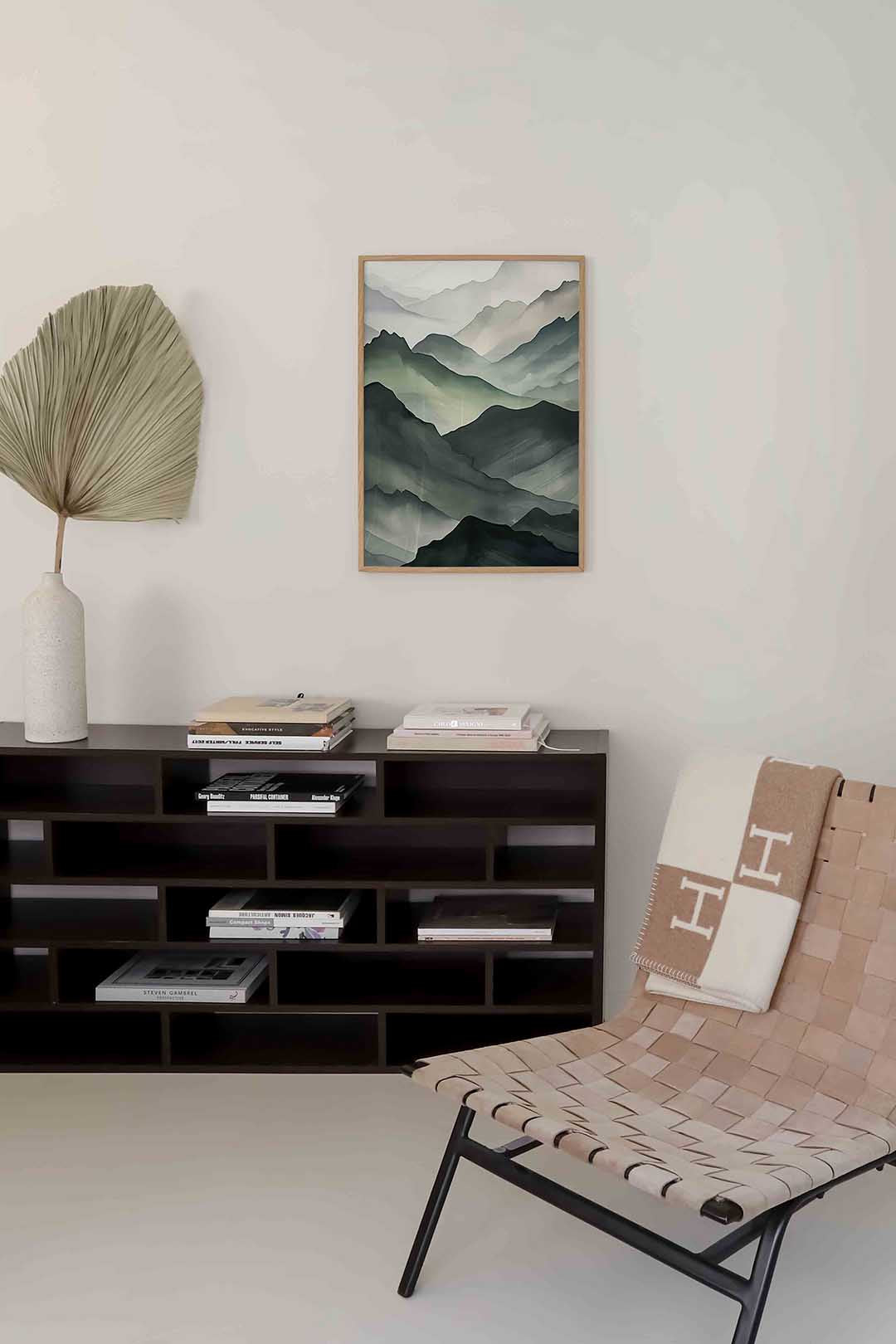 Berglandschap – natuur poster in staand formaat