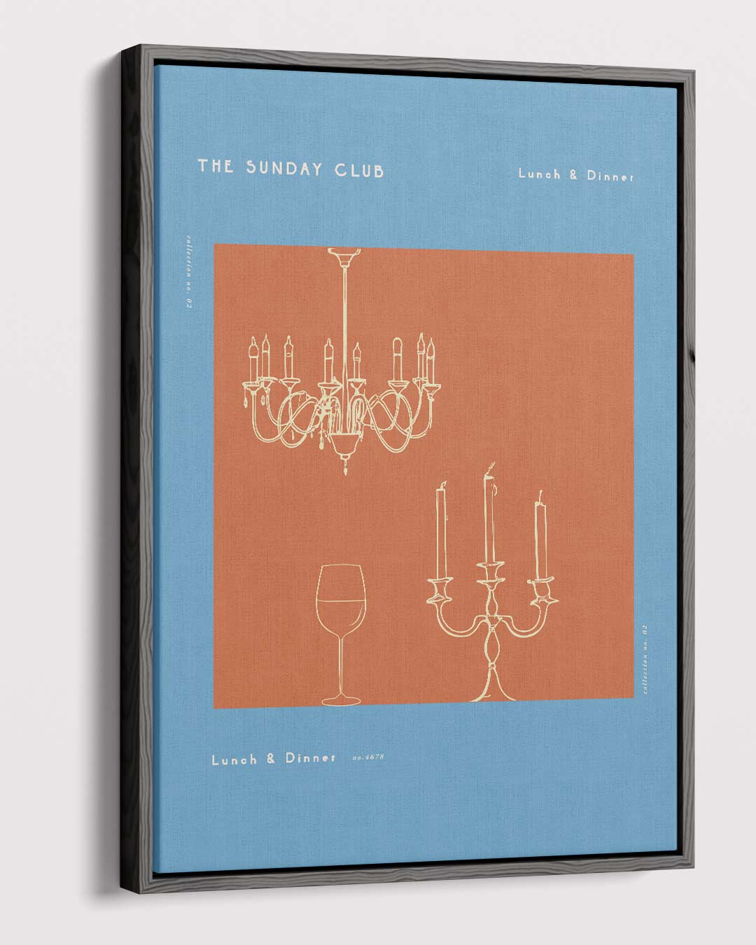 The Sunday Club Wanddecoratie – canvas wanddecoratie in portret formaat
