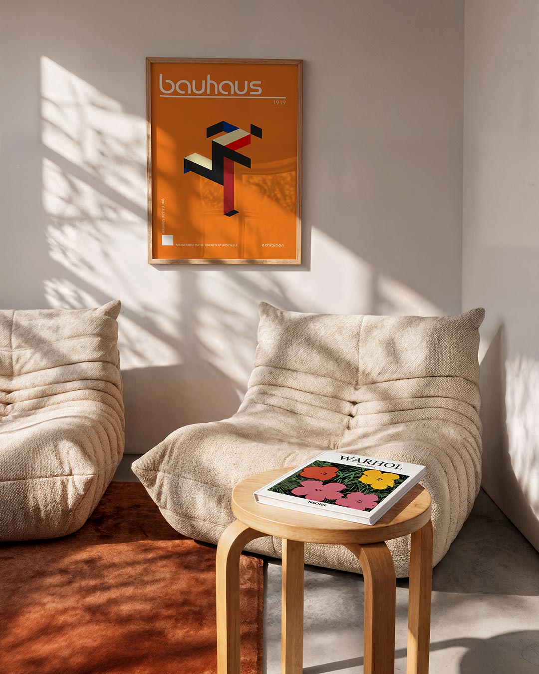 Abstracte – geometrische Bauhaus poster in staand formaat