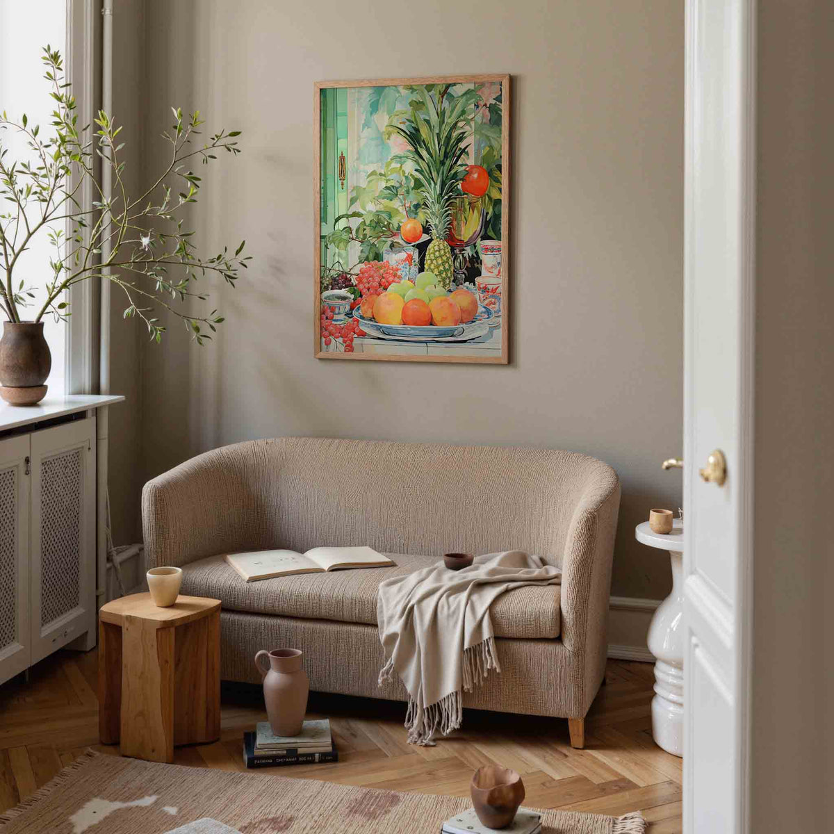 Fruit en planten – botanische poster in staand formaat