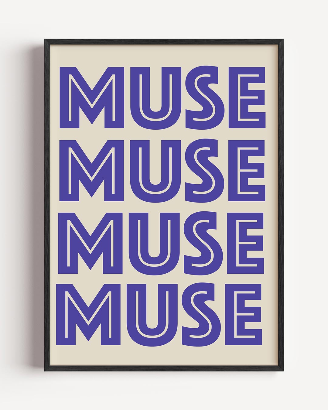 Inspirerende Muse – zomer portret poster als wanddecoratie