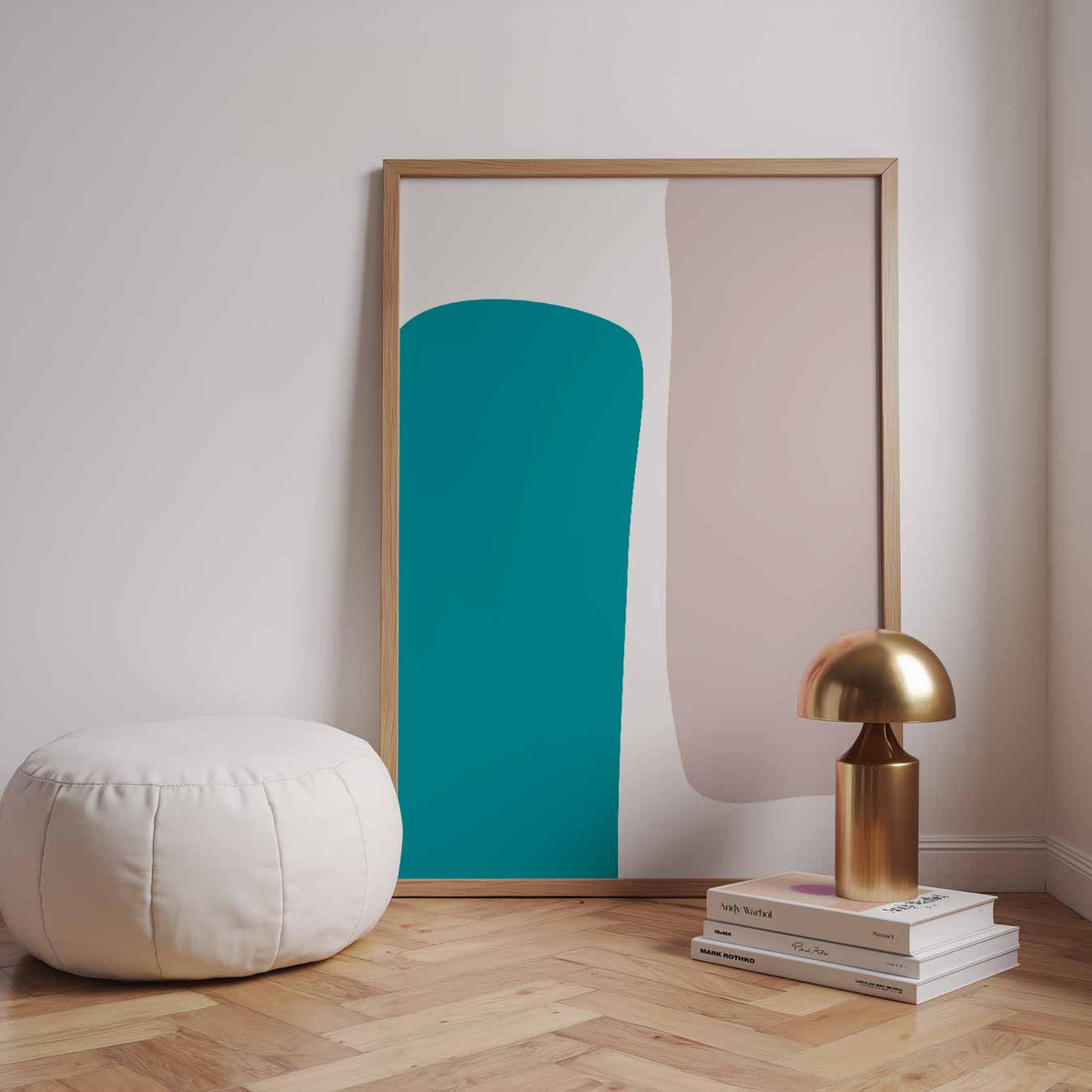 Abstracte Kleurenposter – staande kleurrijke abstracte wanddecoratie van WallArtistic
