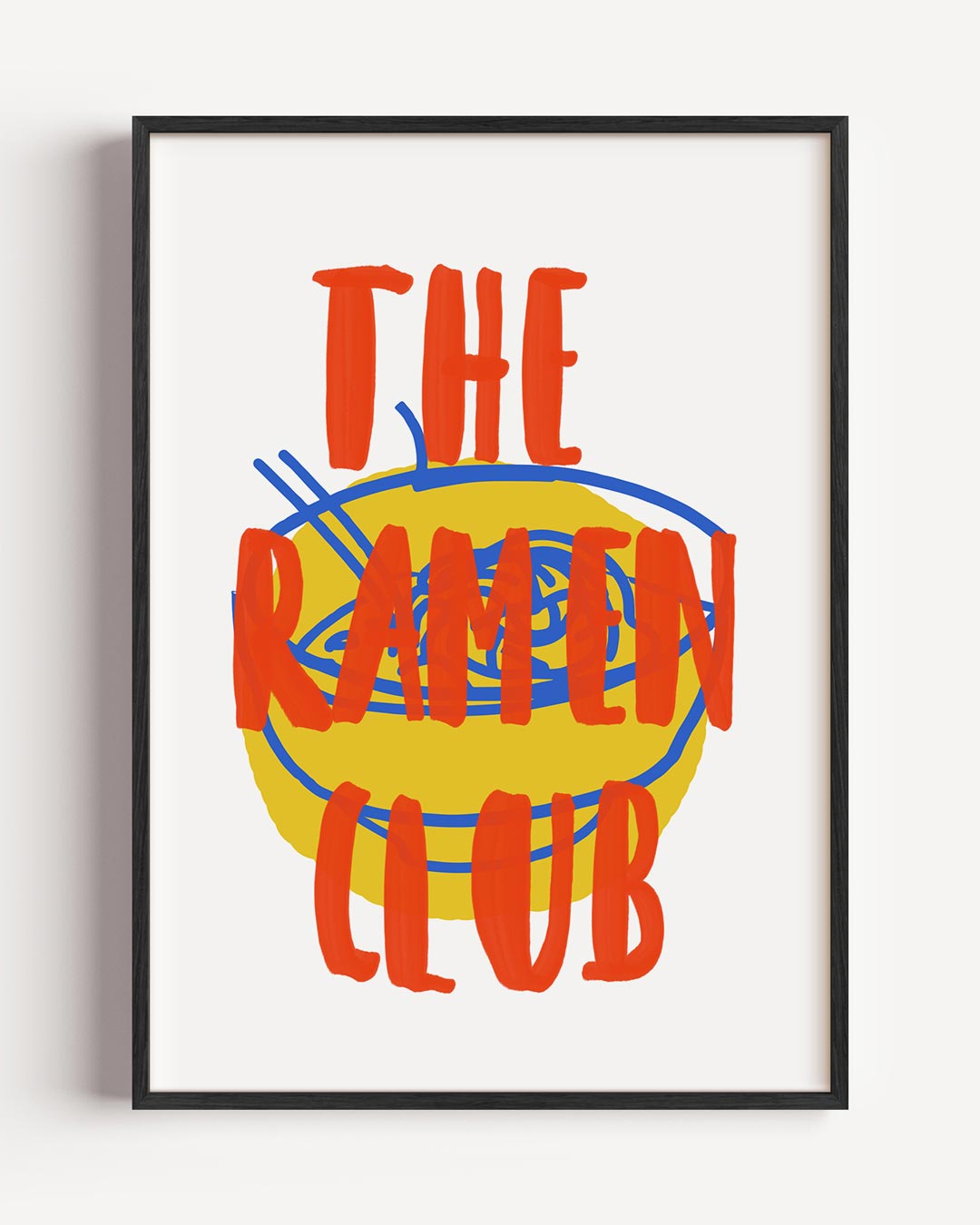 Ramen Club Retro – keuken portret poster als wanddecoratie