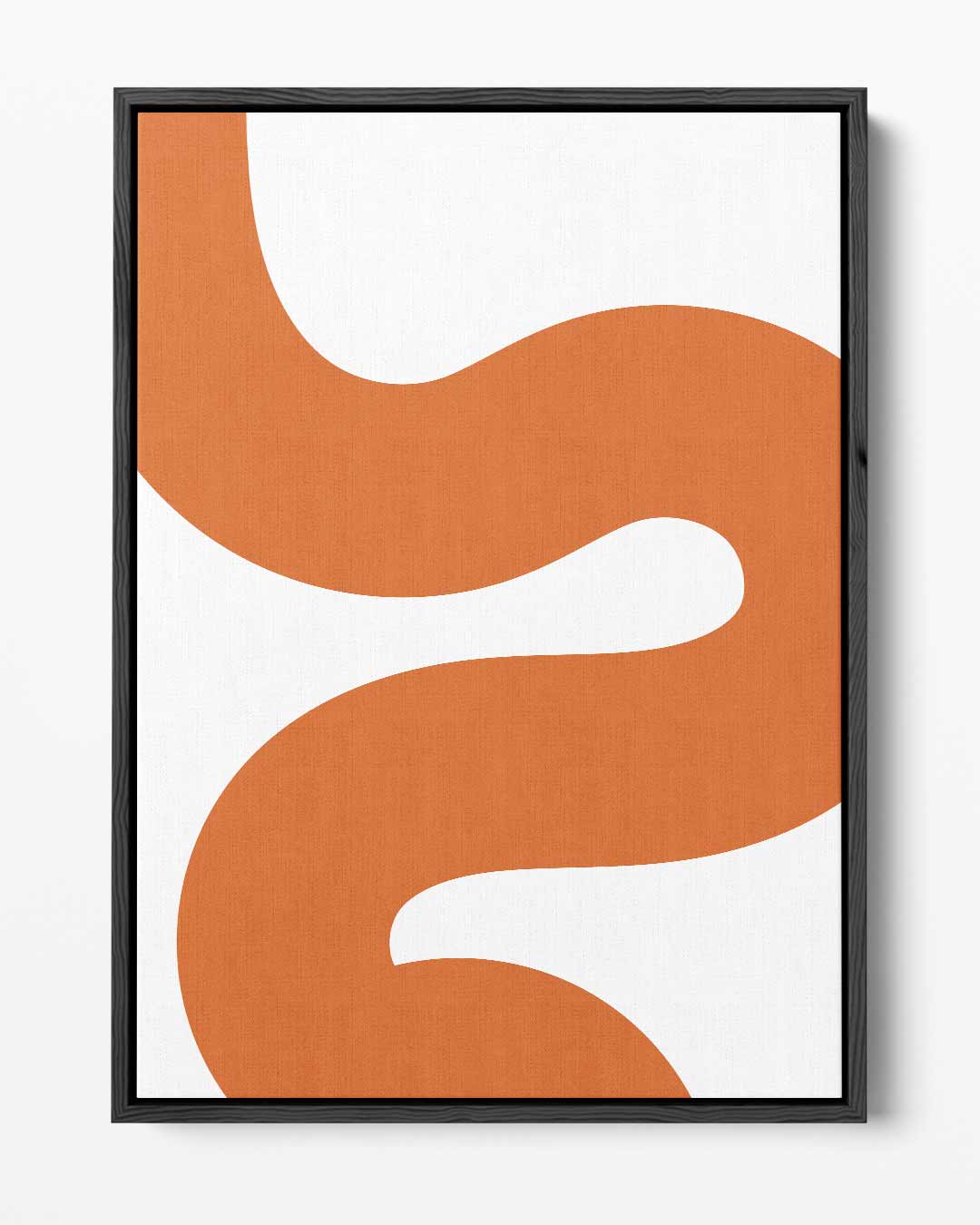 Golvend Oranjepatroon – portret kunstwerk als wanddecoratie