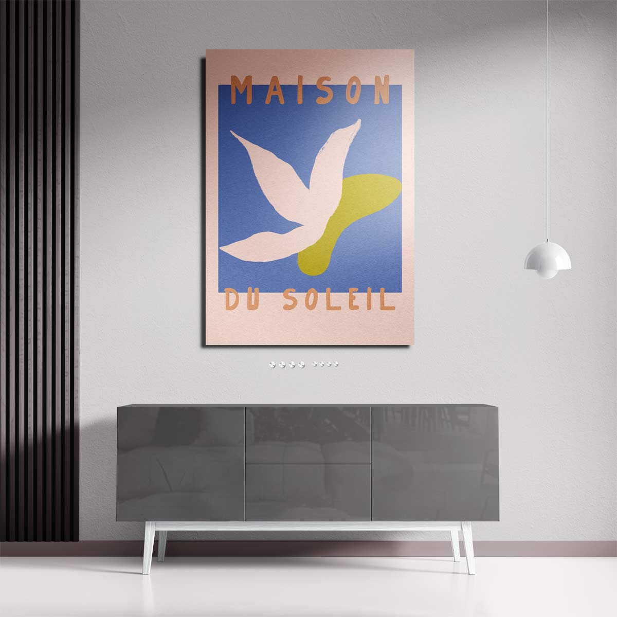 Zonsondergang Bloem – plexiglas kunstwerk als wanddecoratie