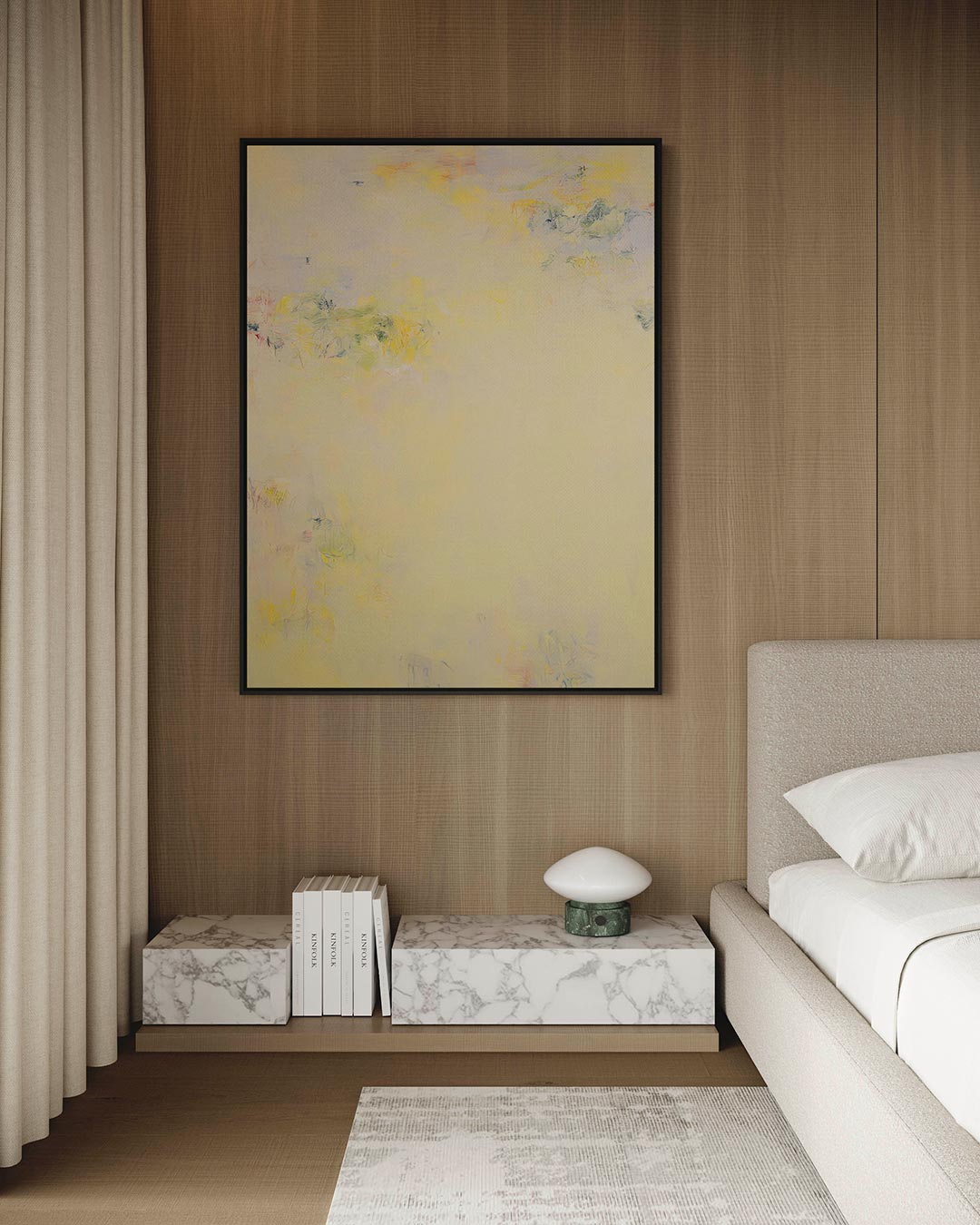 Zachte kleurencompositie – kunstwerk op canvas, dibond of plexiglas