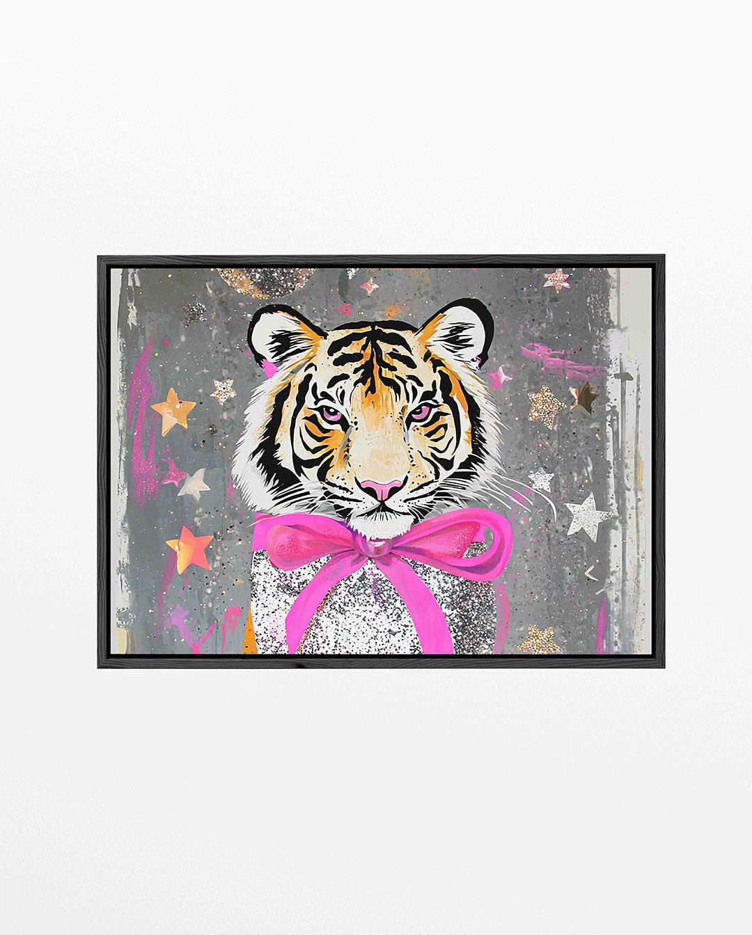 Tijger met sterren – liggend dieren kunstwerk