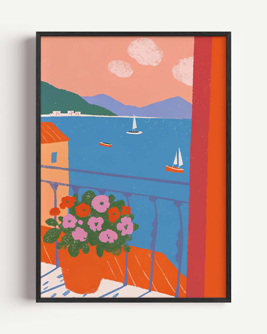 Zomer aan Zee – zomer portret poster als wanddecoratie