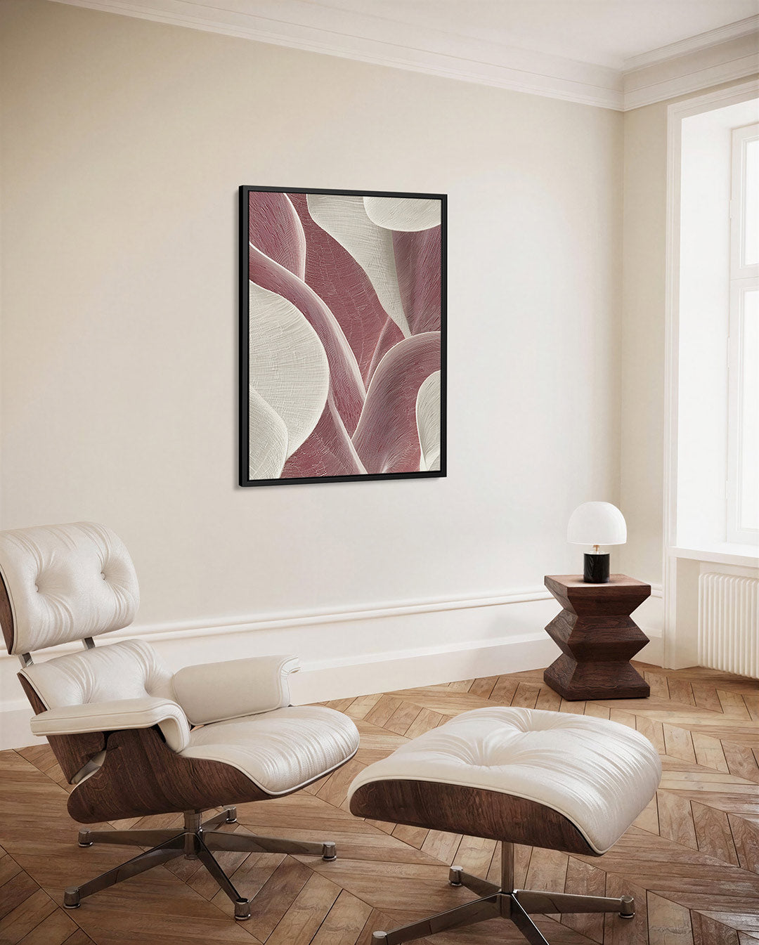 Golvende lijnen – decoratief kunstwerk voor aan de muur
