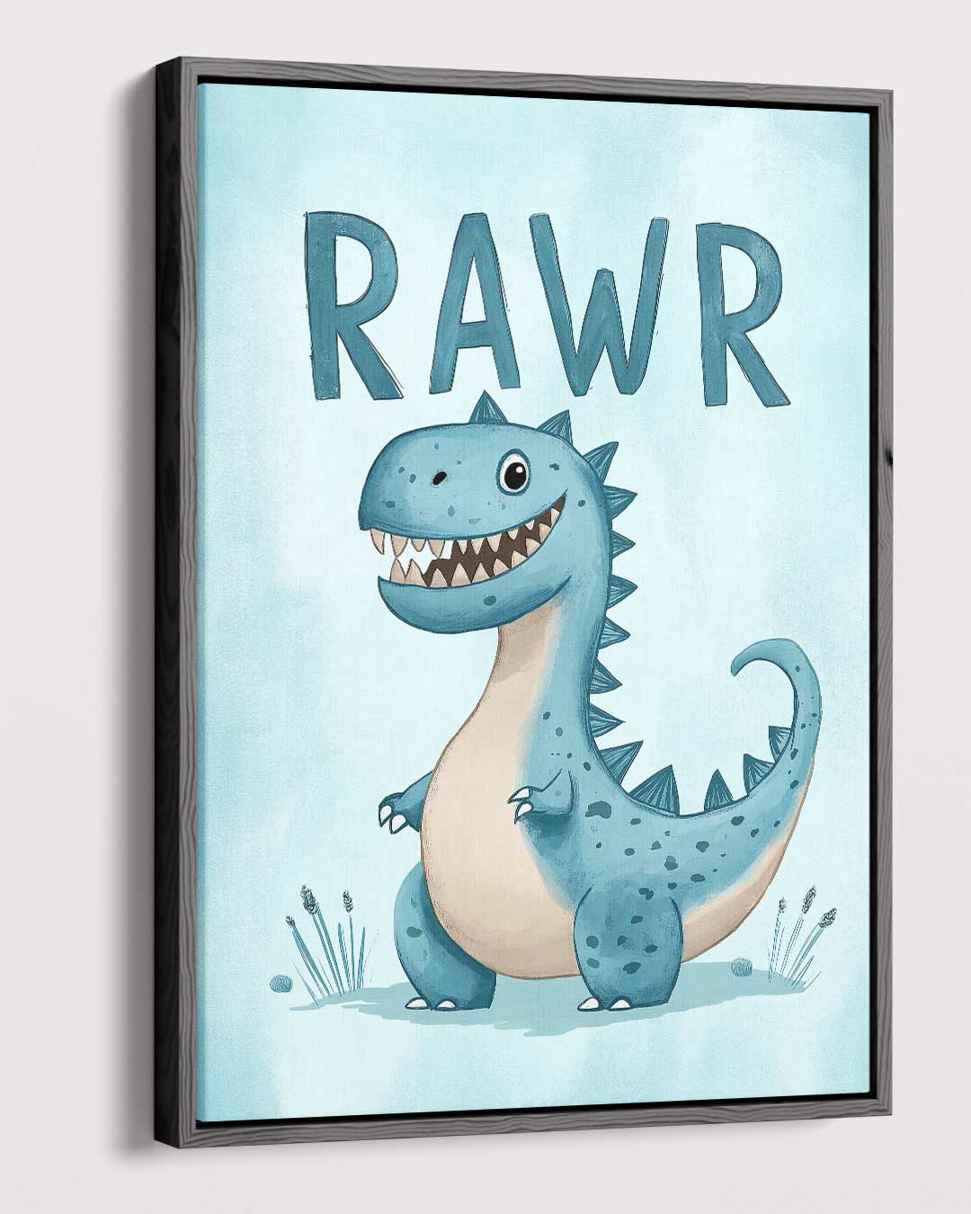 Speelse Dinosauruskunst voor Kinderen – plexiglas wanddecoratie in portret formaat