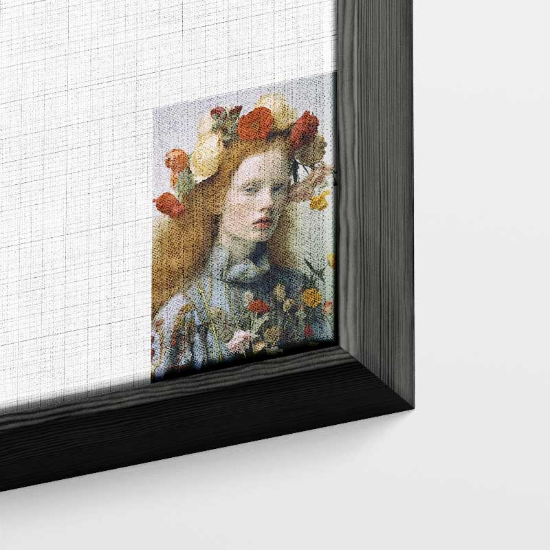 Bloemenpracht in Portret – portret wandkunst van WallArtistic