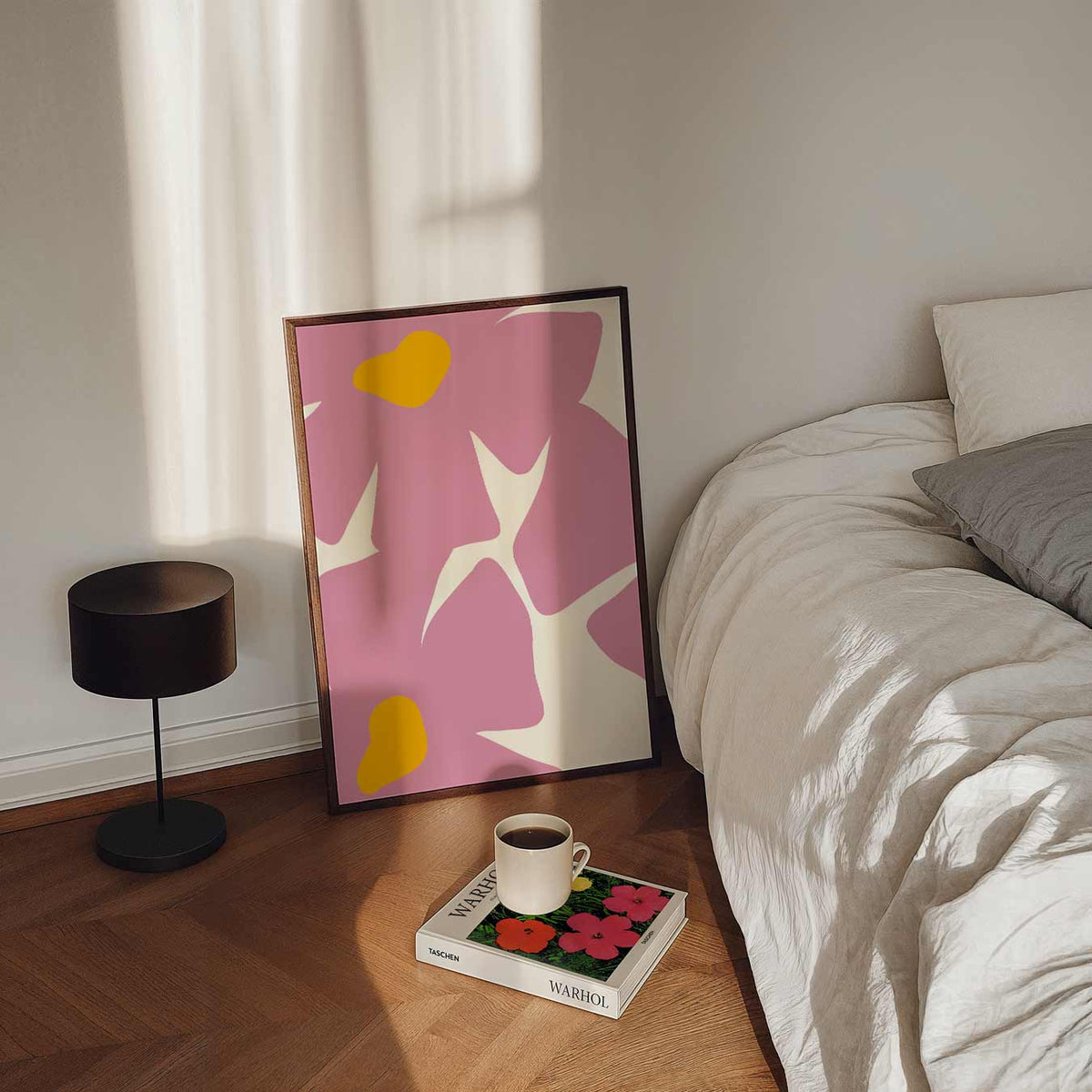 Bloemige Vleugjes – staande bloemen wanddecoratie van WallArtistic