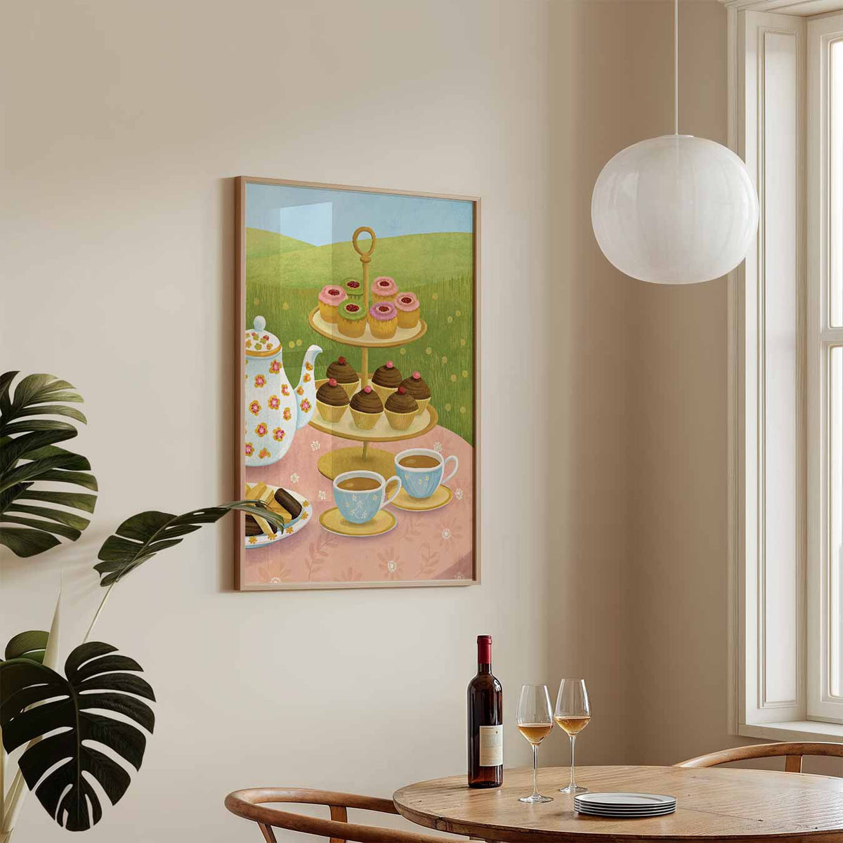 High Tea Sfeervol – keukenposter in staand formaat