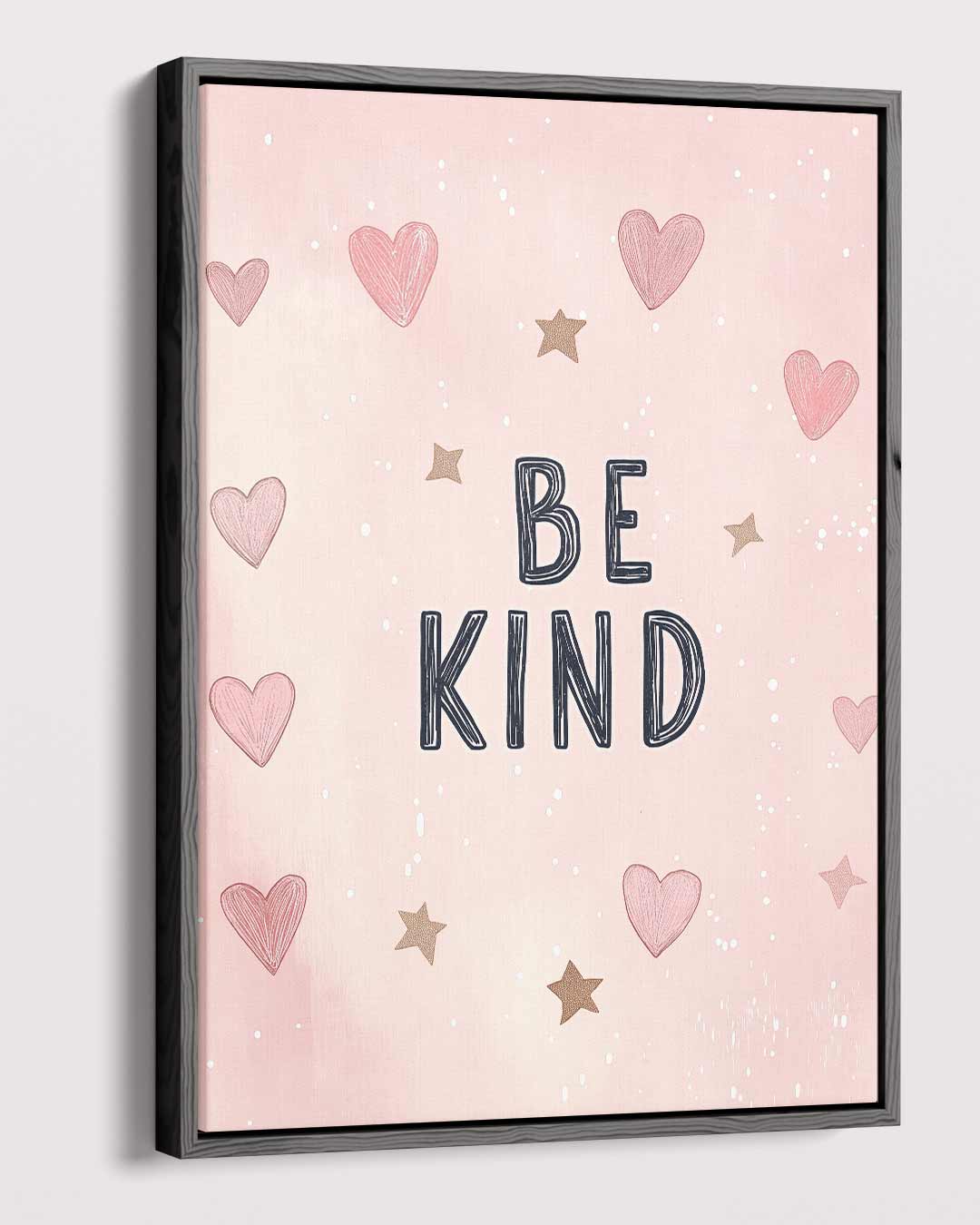 Be Kind Poster – plexiglas wanddecoratie in portret formaat