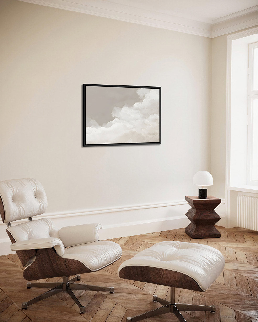 Zachte wolken – alternatieve weergave van het kunstwerk