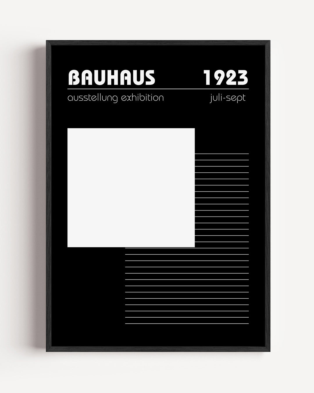 Abstracte – staande Bauhaus poster als wanddecoratie